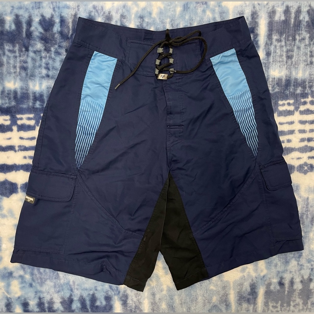 Rare & HTF Y2K Fox Regulator Beach Swim Trunks Surf Board Shorts size 32